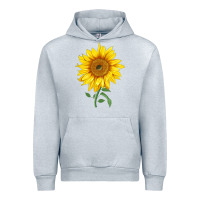 Heather Grey Bambino Sunflower Urban Hoodie - LillyAllenDesigns