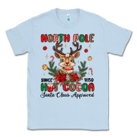 Dusty Blue north pole hot cocoa Classic Tee - MaliasSmallBusiness