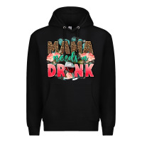Black Mama needs a drink mothers day Premium Hoodie - CowGirlArtShop