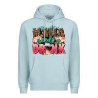 Blue Mist Mama needs a drink mothers day Premium Hoodie - CowGirlArtShop