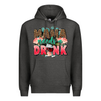 Charcoal Heather Mama needs a drink mothers day Premium Hoodie - CowGirlArtShop