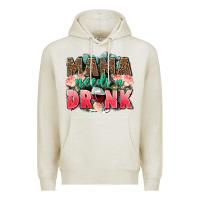 Oatmeal Heather Mama needs a drink mothers day Premium Hoodie - CowGirlArtShop