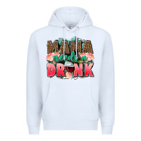 White Mama needs a drink mothers day Premium Hoodie - CowGirlArtShop
