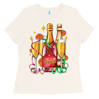 Bone new year party champagne Ladies Tee - AdoDesignShop