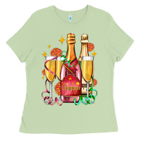Matcha new year party champagne Ladies Tee - AdoDesignShop