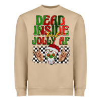 Mushroom dead inside but jolly af Heavyweight Sweatshirt - BarkalooDesign