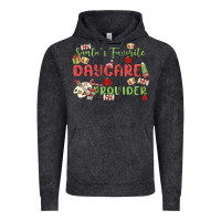 Vintage Black santa's favorite daycare provider Vintage Hoodie - MaliasSmallBusiness