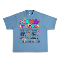 Pebble Blue mama it's okay Urban Heavy Tee - JahusDesignShop