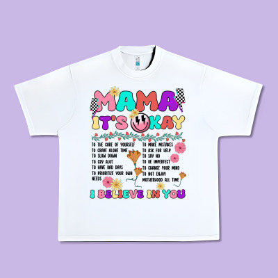 Mama It's Okay Urban Heavy Tee Designed By Jahusdesignshop