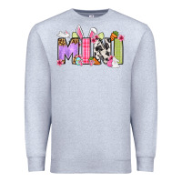 Heather Grey Easter mini Premium Sweatshirt - OliviaCreatesArt