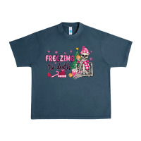 Midnight Navy freezing to death skeleton Urban Heavy Tee - MaliasSmallBusiness