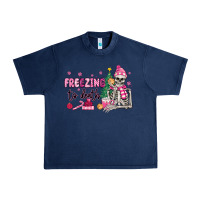 Navy freezing to death skeleton Urban Heavy Tee - MaliasSmallBusiness