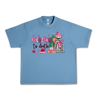 Pebble Blue freezing to death skeleton Urban Heavy Tee - MaliasSmallBusiness