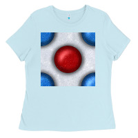 Baby Blue Glitter 4th Of July Seamless Pattern Ladies Tee - BundleAndBundleShop