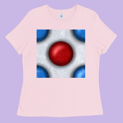Glitter 4th Of July Seamless Pattern Ladies Tee Designed By Bundleandbundleshop