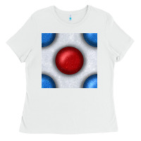 White Glitter 4th Of July Seamless Pattern Ladies Tee - BundleAndBundleShop