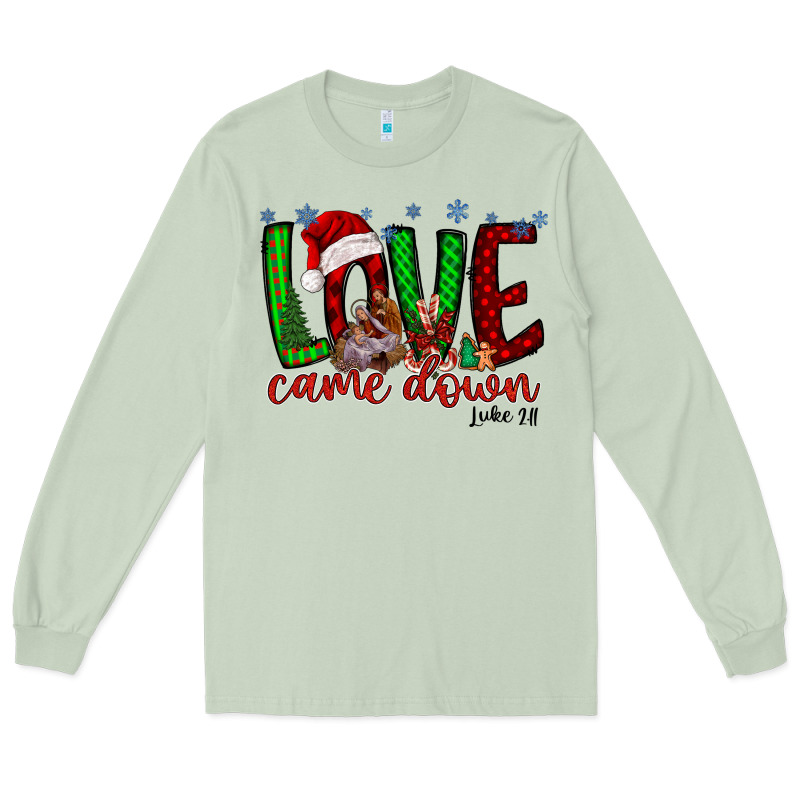 Love Came Dow Christmas Long Sleeve Tee by RacoonDesign | Teevron