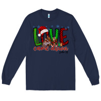 Navy love came dow christmas Long Sleeve Tee - RacoonDesign