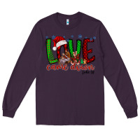 Plum love came dow christmas Long Sleeve Tee - RacoonDesign