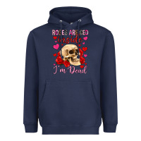 Navy roses are red inside i m dead Heavyweight Hoodie - OliviaCreatesArt