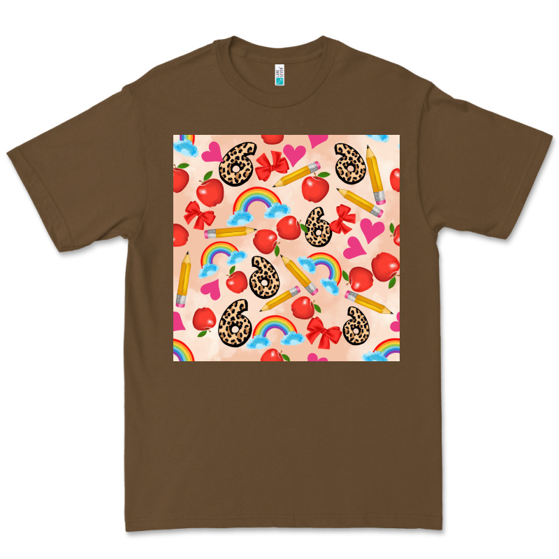 Back To School Seamless Pattern 6 (3600x3600) Premium Tee by AdoDesignShop | Teevron