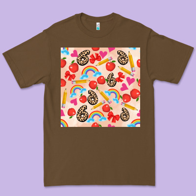Back To School Seamless Pattern 6 (3600x3600) Premium Tee Designed By Adodesignshop