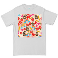 Dove Grey back to school seamless pattern 6 (3600x3600) Premium Tee - AdoDesignShop
