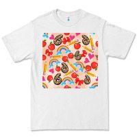 White back to school seamless pattern 6 (3600x3600) Premium Tee - AdoDesignShop