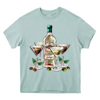 Arona martini glasses and martini bottle Heavy Core Tee - AdoDesignShop