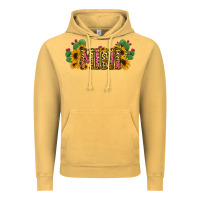 Vintage Mustard Cactus Leopard Sunflower Mama and Mini Set Vintage Hoodie - Jasminsmagicworld