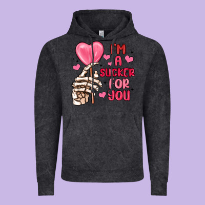 I M A Sucker For You Vintage Hoodie Designed By Maliassmallbusiness