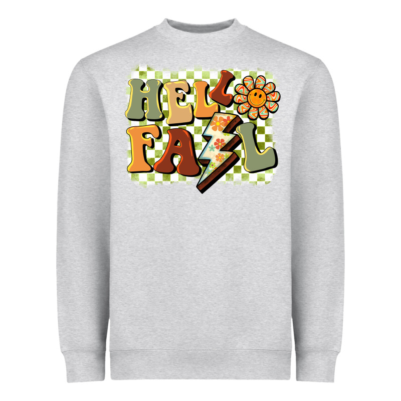 Groovy Hello Fall Heavyweight Sweatshirt by BarkalooDesign | Teevron