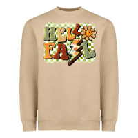 Mushroom groovy hello fall Heavyweight Sweatshirt - BarkalooDesign