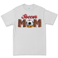 Dove Grey soccer mom with ball and sunflower Premium Tee - Artiststas