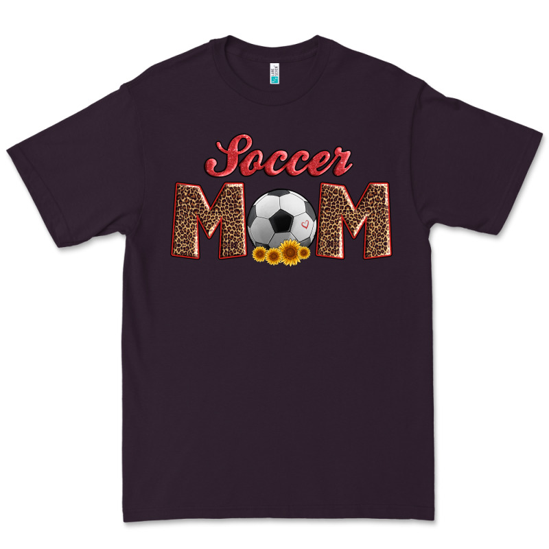 Soccer Mom With Ball And Sunflower Premium Tee by Artiststas | Teevron