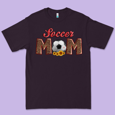 Soccer Mom With Ball And Sunflower Premium Tee Designed By Artiststas