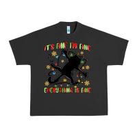 Pigment Black it's fine i'm fine everything is fine Urban Heavy Tee - MaliasSmallBusiness