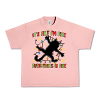 Salmon it's fine i'm fine everything is fine Urban Heavy Tee - MaliasSmallBusiness