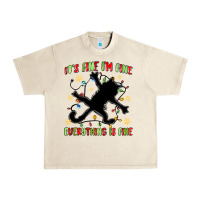 Sandshell it's fine i'm fine everything is fine Urban Heavy Tee - MaliasSmallBusiness