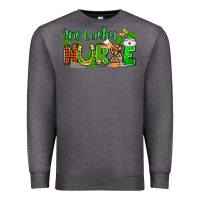Charcoal Heather St. Patrick's One lucky Nurse Premium Sweatshirt - OliviaCreatesArt