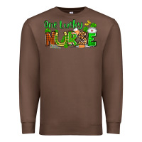 Chestnut St. Patrick's One lucky Nurse Premium Sweatshirt - OliviaCreatesArt