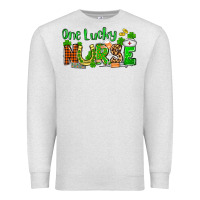 Oatmeal Heather St. Patrick's One lucky Nurse Premium Sweatshirt - OliviaCreatesArt