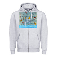 Heather Grey master baiter Zipper Hoodie - TumblerDesignByShophia