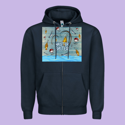 Master Baiter Zipper Hoodie Designed By Tumblerdesignbyshophia