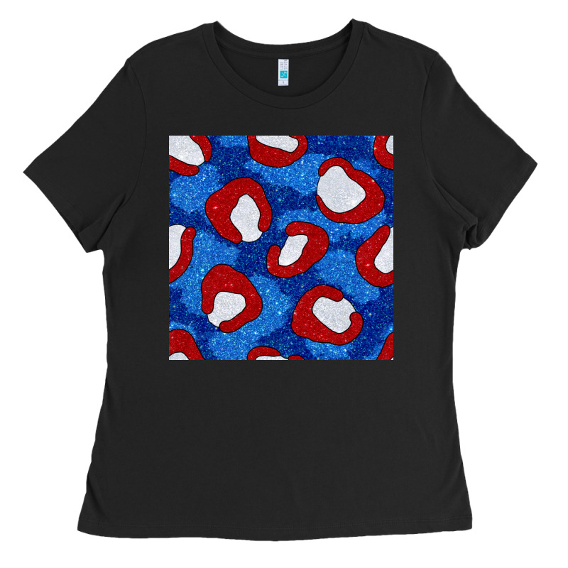 Glitter 4th Of July Seamless Pattern 8 Ladies Tee by BundleAndBundleShop | Teevron