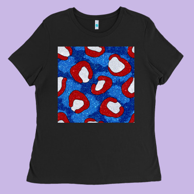 Glitter 4th Of July Seamless Pattern 8 Ladies Tee Designed By Bundleandbundleshop