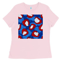 Bubblegum Pink glitter 4th of july seamless pattern 8 Ladies Tee - BundleAndBundleShop