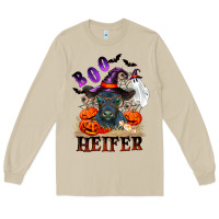 Mushroom Boo heifer black angus Long Sleeve Tee - RanaPortraitStore