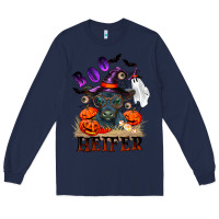 Navy Boo heifer black angus Long Sleeve Tee - RanaPortraitStore