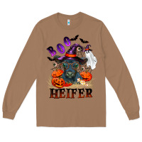 Toasted Coconut Boo heifer black angus Long Sleeve Tee - RanaPortraitStore